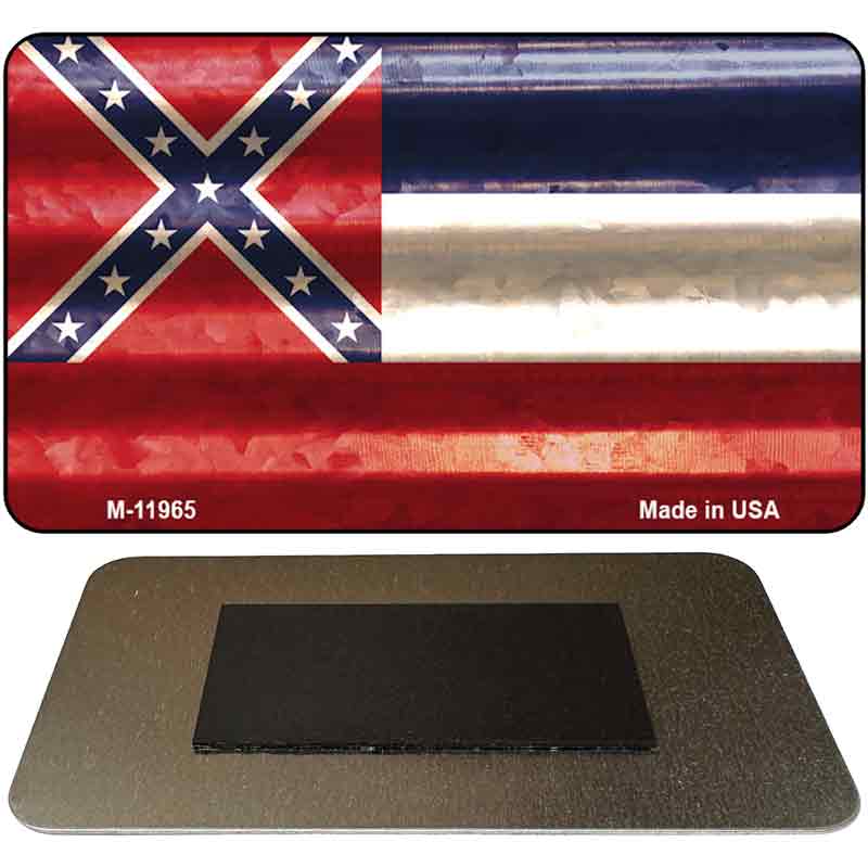 Mississippi Corrugated Flag Novelty Magnet M-11965