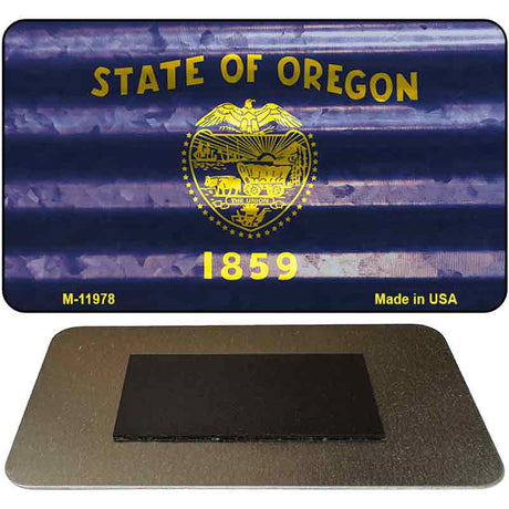 Oregon Corrugated Flag Novelty Magnet M-11978