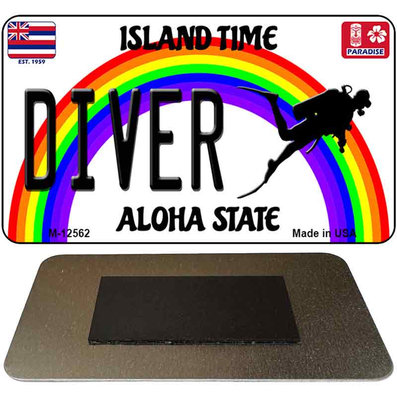 Diver Novelty Metal Magnet M-12562