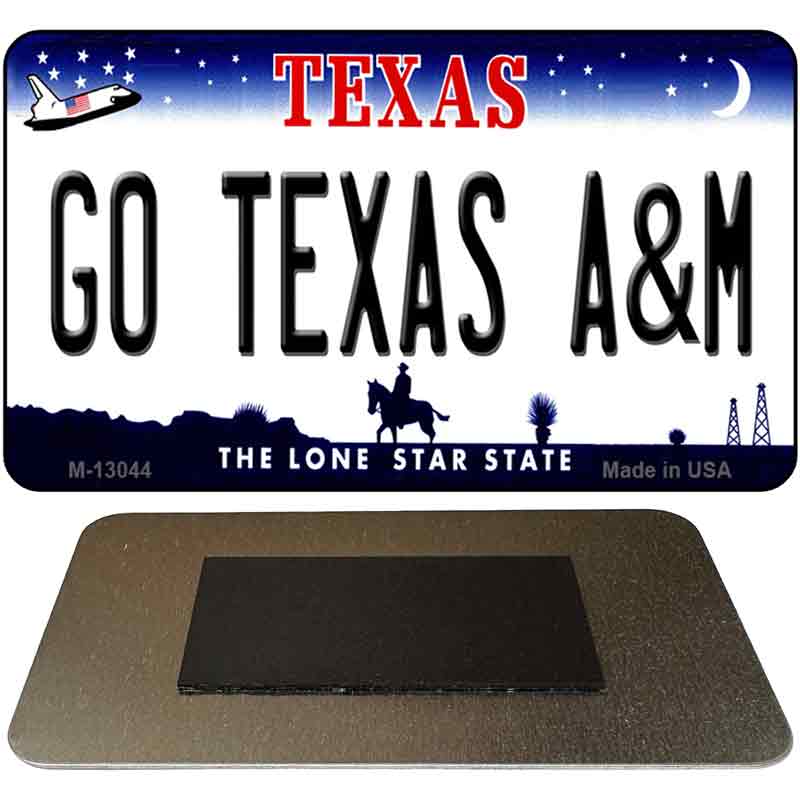 Go Texas A&M Novelty Metal Magnet M-13044