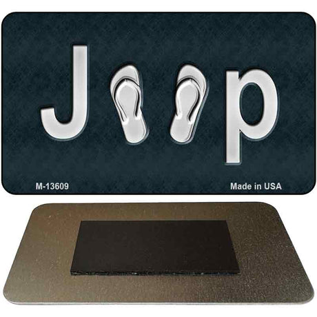 J**P Flipflop Novelty Metal Magnet M-13609