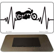 Motorcycle Heart Beat Novelty Metal Magnet