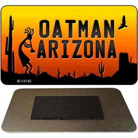 Oatman Kokopelli Arizona Scenic Background Novelty Metal Magnet