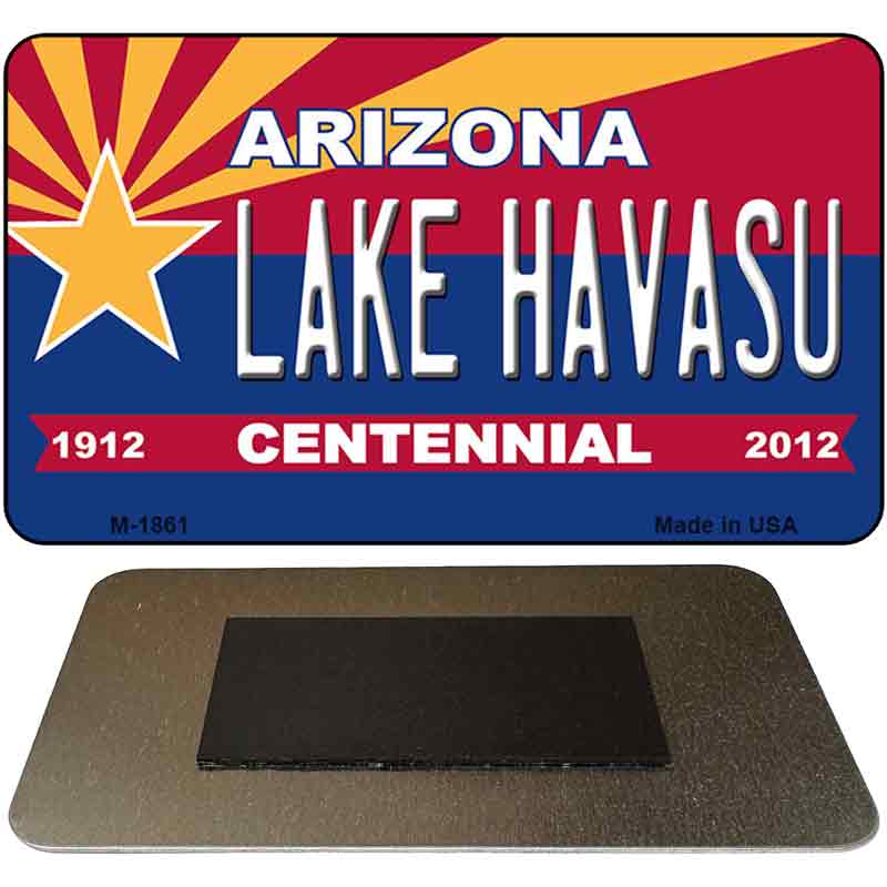 Lake Havasu Arizona Centennial State License Plate Tag Magnet M-1861