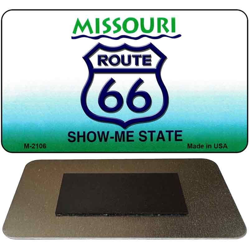 Route 66 On Missouri Novelty Metal Magnet M-2106