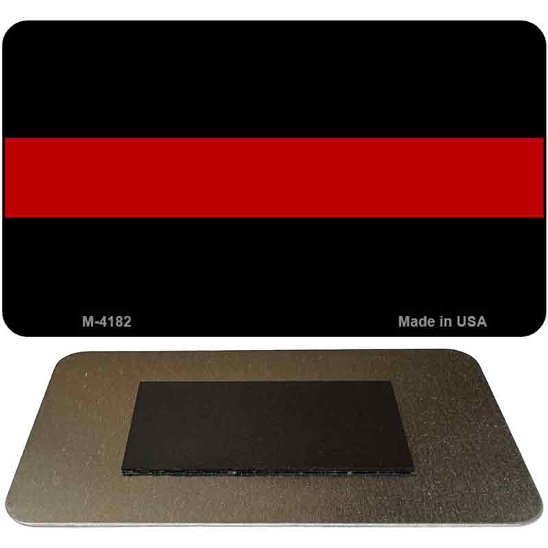 Thin Red Line Fire Novelty Magnet M-4182