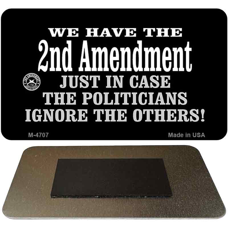 2nd Amendment Novelty Metal Magnet M-4707