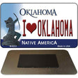 I Love Oklahoma State License Plate Tag Novelty Magnet M-6233