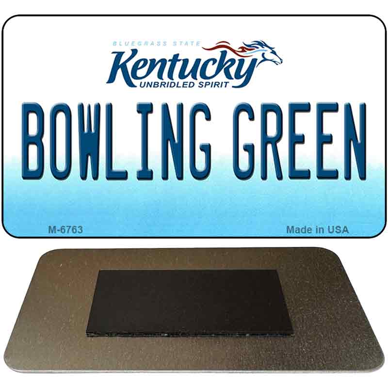 Bowling Green Kentucky State License Plate Tag Novelty Magnet M-6763