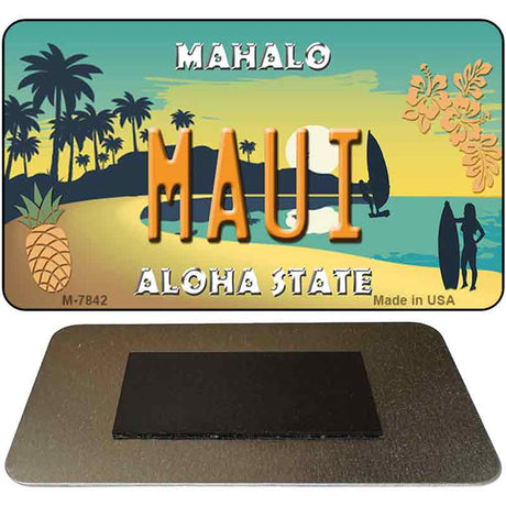 Maui Pineapple Novelty Metal Magnet M-7842