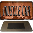 Muscle Car Rusty Novelty Metal Magnet M-8116