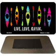 Live Love Kayak Novelty Metal Magnet M-8524