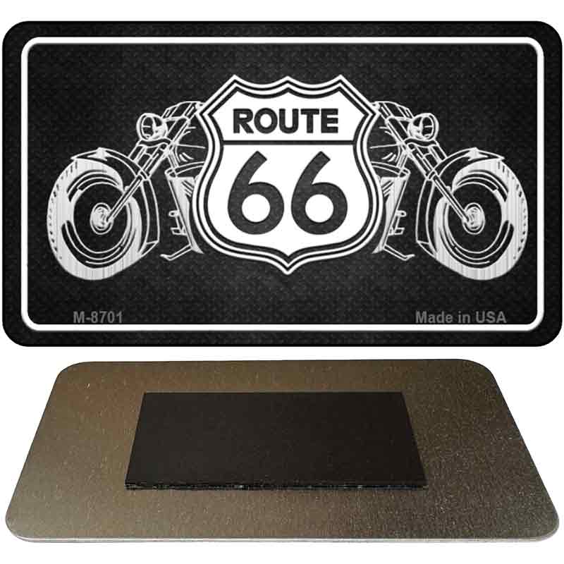 Route 66 Bikes Novelty Metal Magnet M-8701