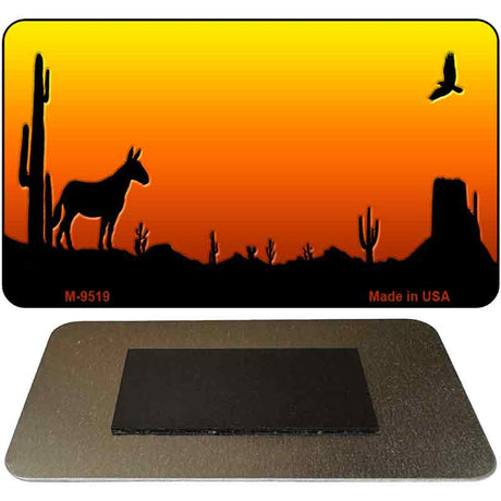 Donkey Sunset Arizona Western State License Plate Tag Magnet M-9519