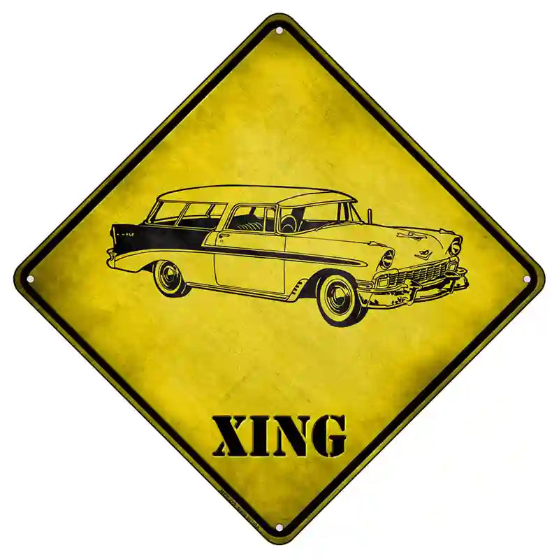 Classic 59 Cadillac Xing Novelty Metal Crossing Sign 8.5" (MCX)