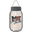 Love New Mexico Silhouette Novelty Metal Mason Jar Sign