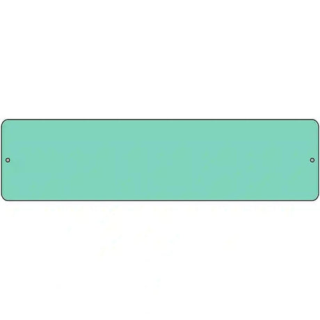 Mint Solid Blank Novelty Metal Street Sign 12" x 3" (MK)