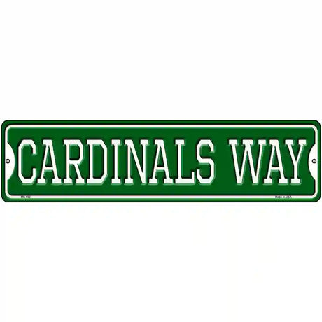 Cardinals Way Novelty Metal Street Sign 12" x 3" (MK)