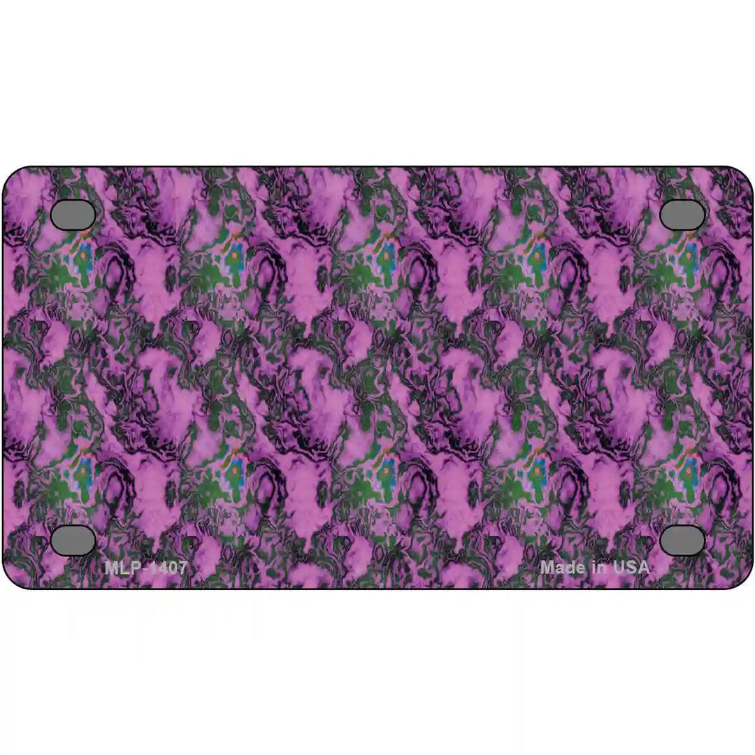 Purple Vortex Metal Novelty License Plate 4" x 2.2" (MLP)