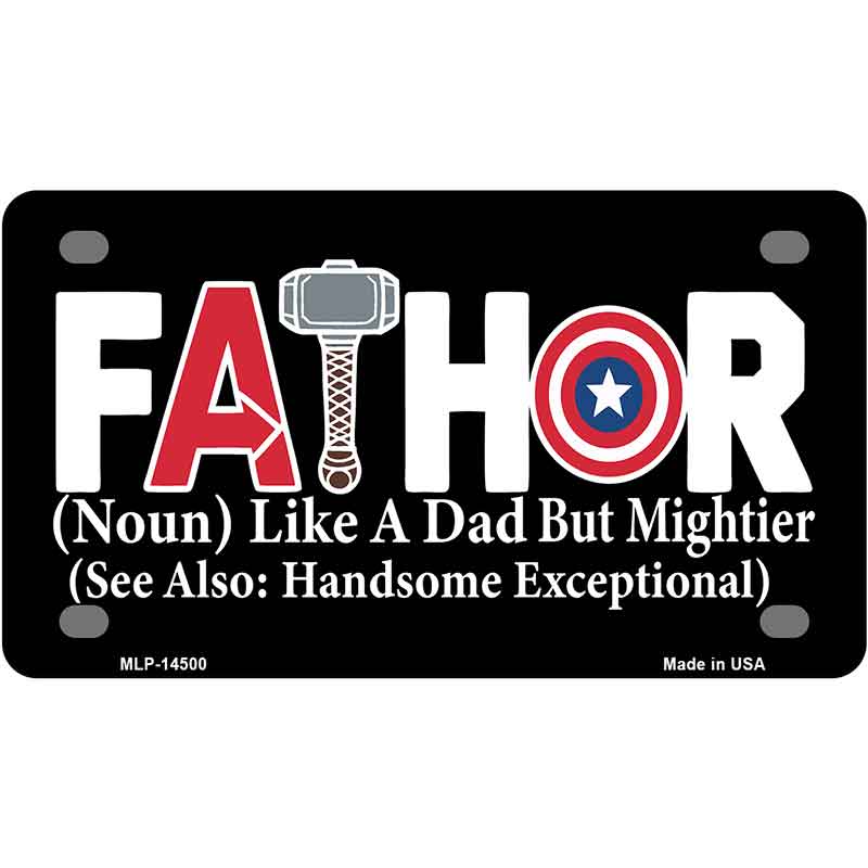 FATHOR Novelty Metal License Plate LP-14500