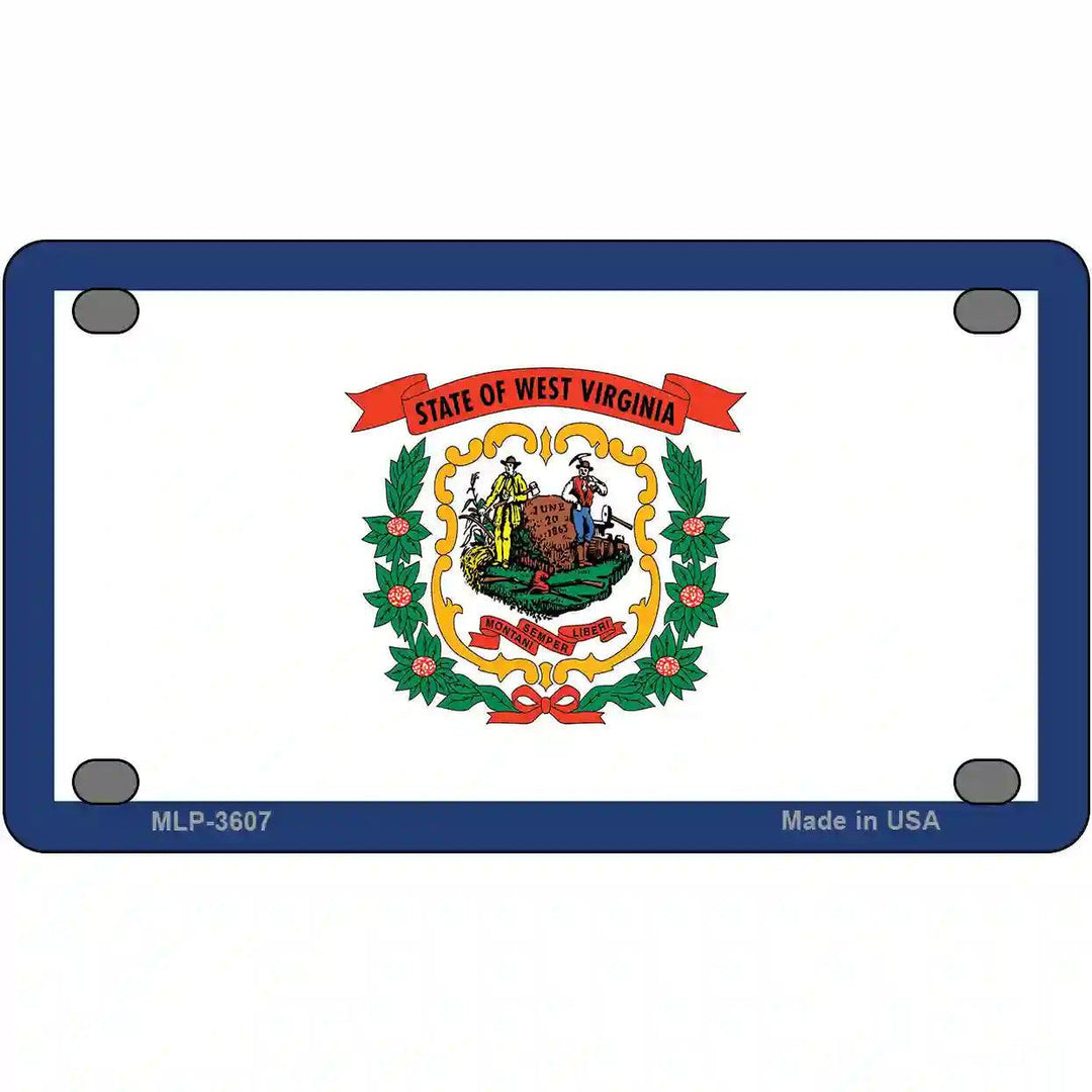West Virginia State Flag Metal Novelty License Plate 4" x 2.2" (MLP)