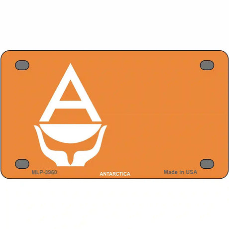 Antarctica Flag Metal Novelty License Plate 4" x 2.2" (MLP)