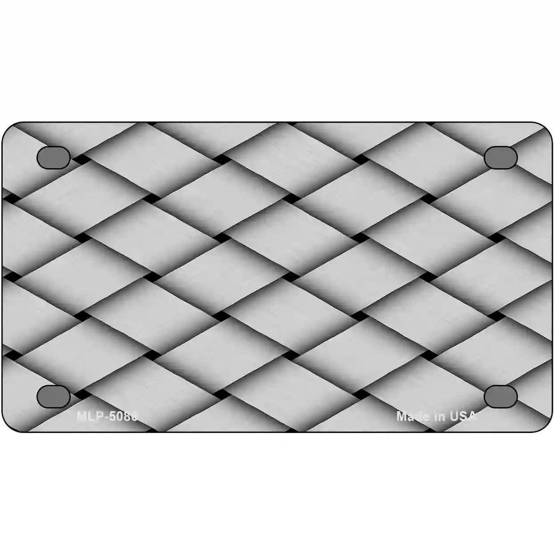 Weave Customizable Metal Novelty License Plate 4" x 2.2" (MLP)