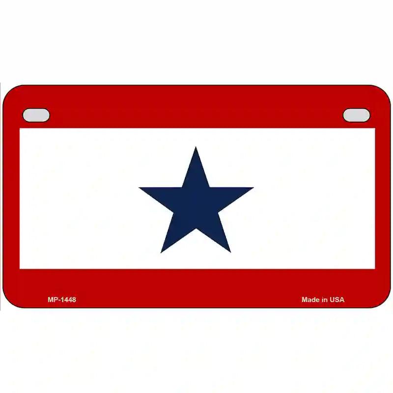Blue Star One Metal Novelty License Plate 7" x 4" (MP)