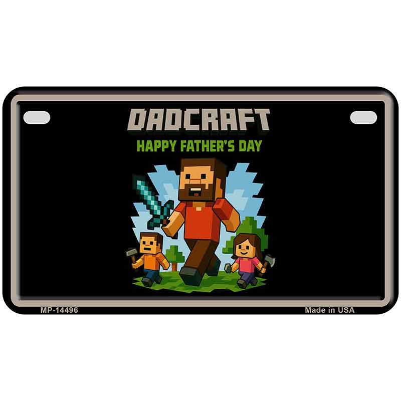 Dadcraft Novelty Metal License Plate LP-14496