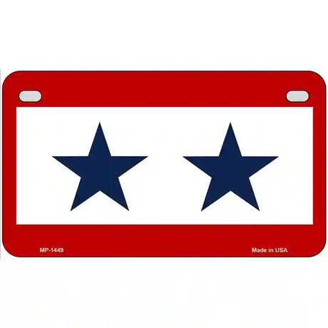 Blue Star Two Metal Novelty License Plate 7" x 4" (MP)