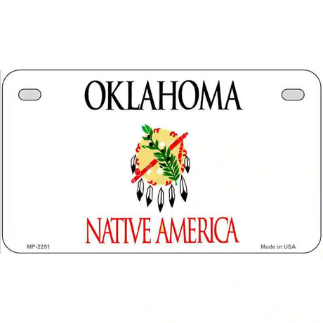 Oklahoma Novelty State Blank Metal License Plate 7" x 4" (MP)