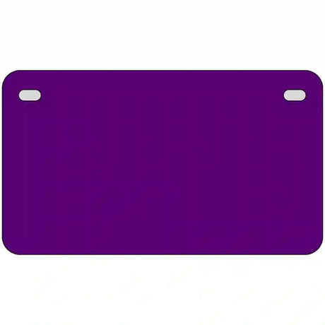 Purple Solid Metal Novelty License Plate 7" x 4" (MP)