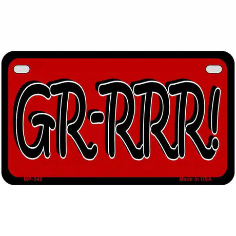 GR-RRR Metal Novelty License Plate 7" x 4" (MP)