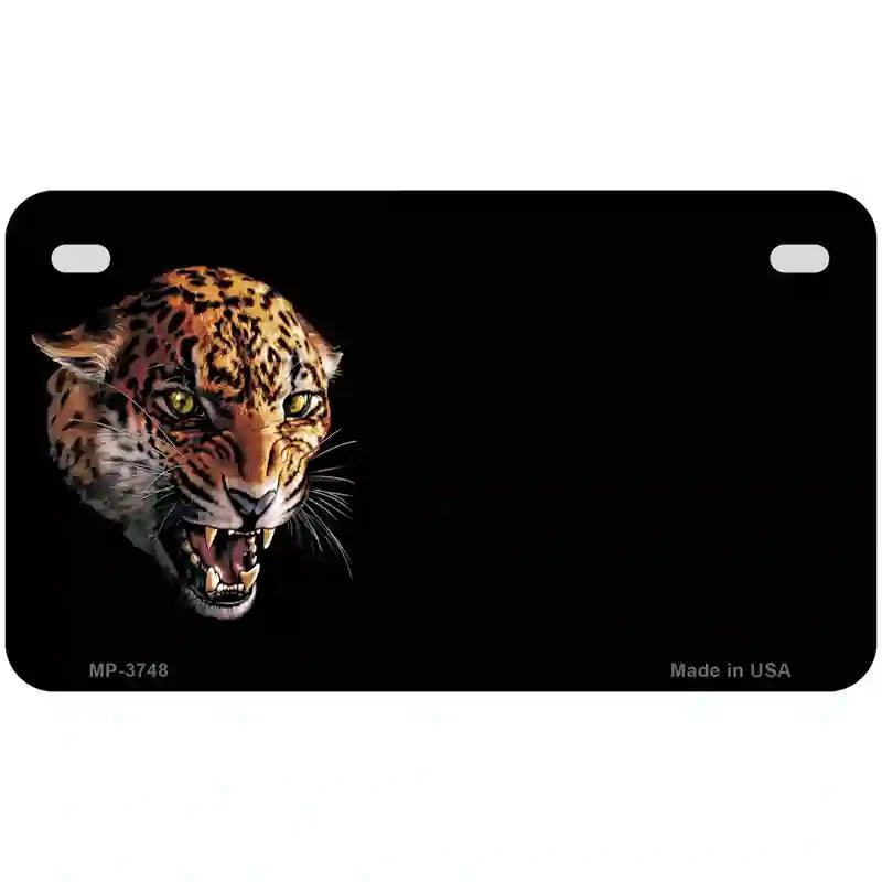 Jaguar Offset Metal Novelty License Plate 7" x 4" (MP)