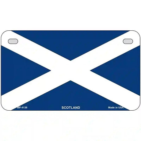 Scotland Flag Metal Novelty License Plate 7" x 4" (MP)