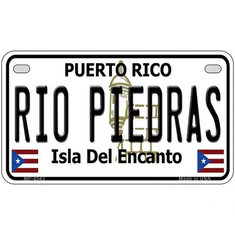 Rio Piedra Puerto Rico Metal Novelty License Plate 7" x 4" (MP)