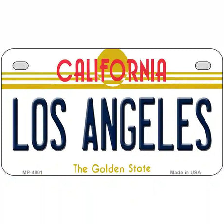 Los Angeles California Novelty State Metal License Plate 7" x 4" (MP)