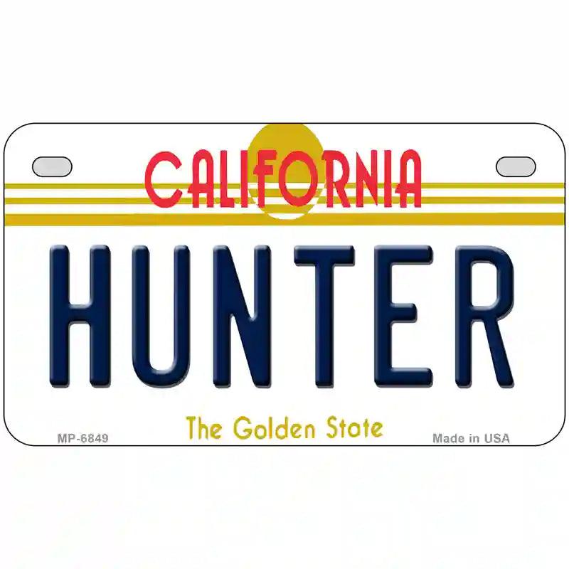 Hunter California Novelty Metal License Plate 7" x 4" (MP)