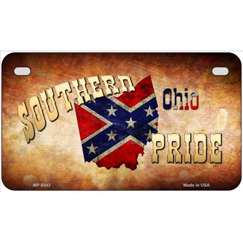 Southern Pride Ohio Metal Novelty License Plate