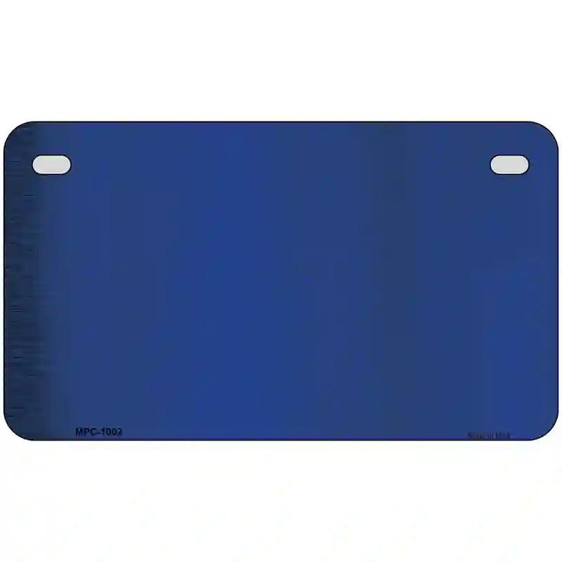 Blue Metallic Solid Metal Novelty License Plate 7" x 4" (MP)