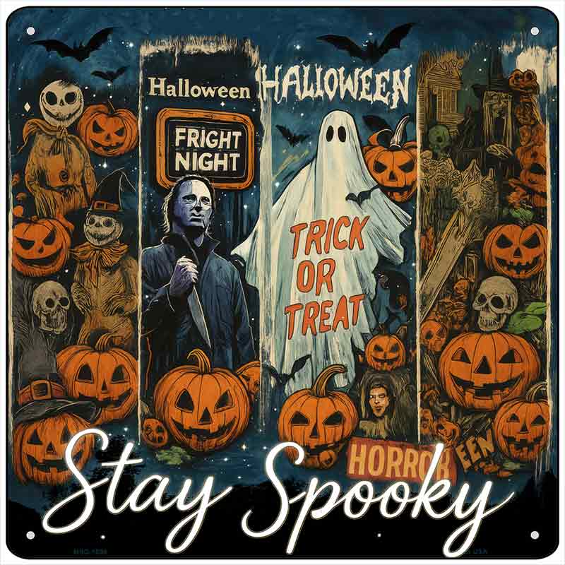 Stay Spooky Novelty Metal Square Sign SQ-1699