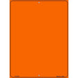 Solid Orange Metal Novelty Parking Sign 9" x 12" (P)