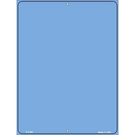 Solid Light Blue Metal Novelty Parking Sign 9" x 12" (P)