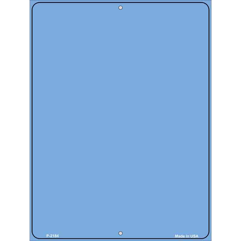 Solid Light Blue Metal Novelty Parking Sign 9" x 12" (P)