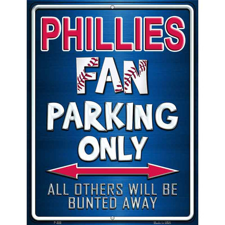 Phillies Metal Novelty Parking Sign 9" x 12" (P)