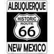 Albuquerque New Mexico Historic Route 66 Novelty Metal Parking Sign 9" x 12" (P)