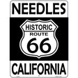 Needles California Historic Route 66 Novelty Metal Parking Sign 9" x 12" (P)
