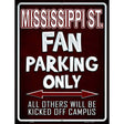 Mississippi State Metal Novelty Parking Sign 9" x 12" (P)