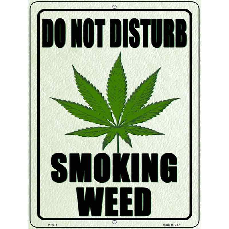 Lustiges Metallschild „Do Not Disturb Smoking Weed – Blaze It“ – Dekorative Wandplakette