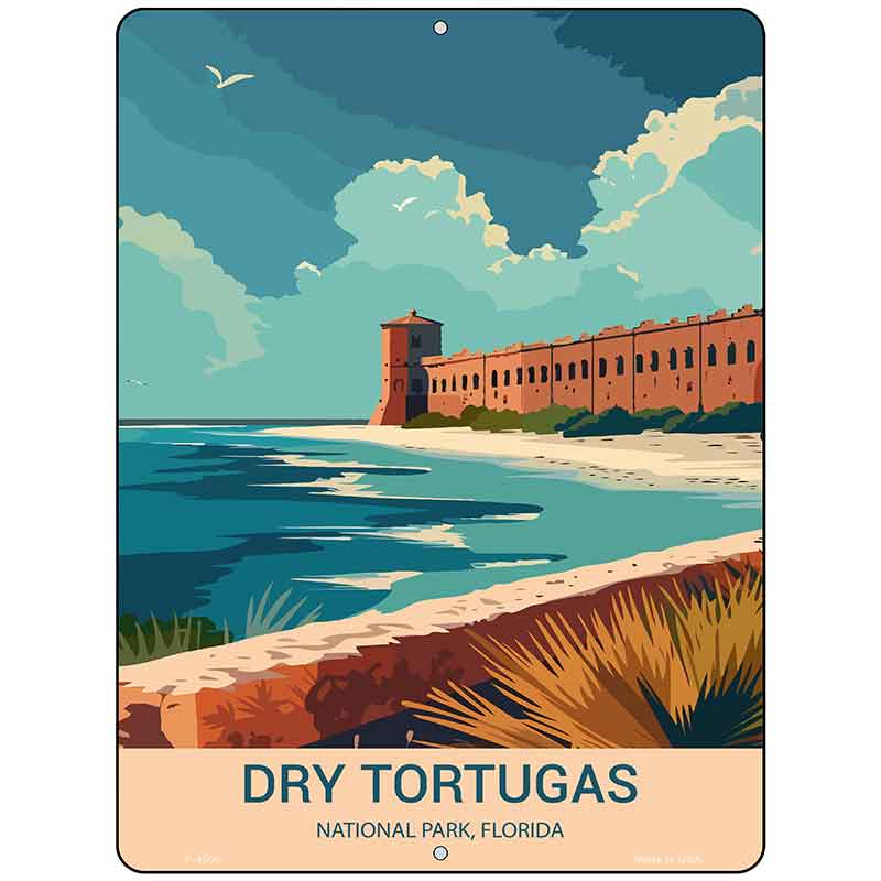 Dry Tortugas Florida Metal Novelty Parking Sign P-4500